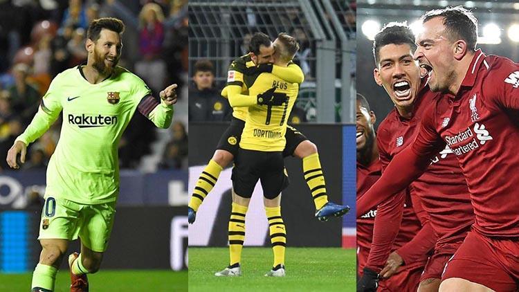 Dortmund ve Liverpool hata yapmadı, haftaya Messi damga vurdu
