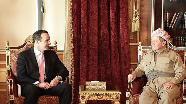 Mesut Barzani ile McGurk Suriyeyi görüştü