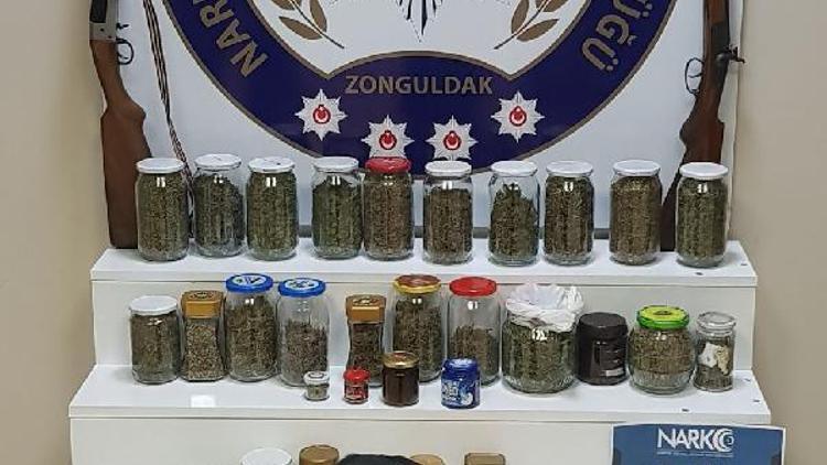 Zonguldakta uyuşturucu operasyonu: 4 gözaltı