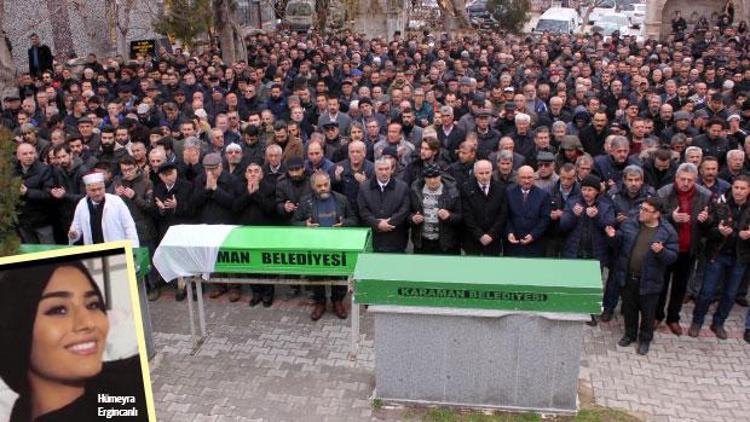 Hollanda’da öldürülen Hümeyra, Karaman’da son yolculuğuna uğurlandı