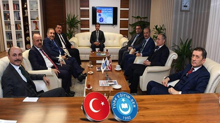 Bakan Selçuk, Türk Eğitim-Sen Genel Başkanı Geylan ile görüştü