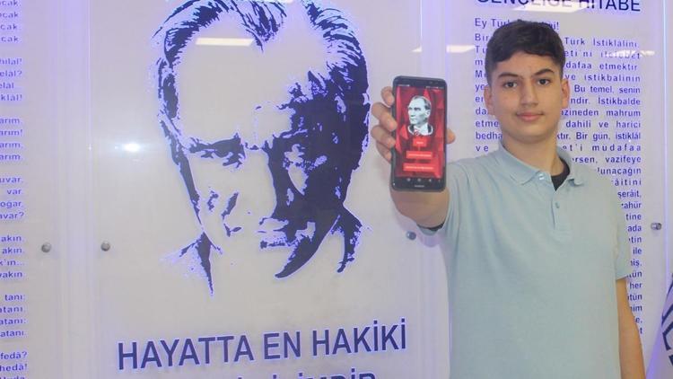 8’inci sınıf öğrencisinden mobil ‘Atatürk’ ansiklopedisi