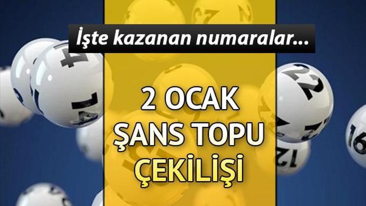 Şans Topu çekiliş sonuçları açıklandı... 2 Ocak Şans Topu sonuçları sorgulama ekranı