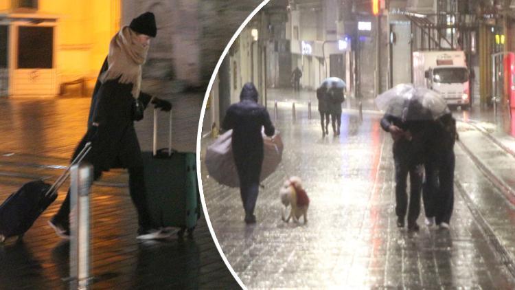 Son dakika: Ekipler alarma geçmişti İstanbulda kar yerine sağanak yağmur...