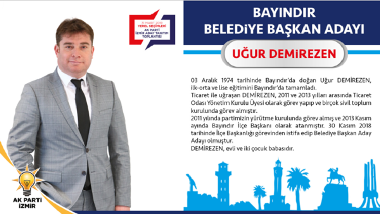 İzmir Bayındır Belediye Başkan Adayı Uğur Demirezen kimdir