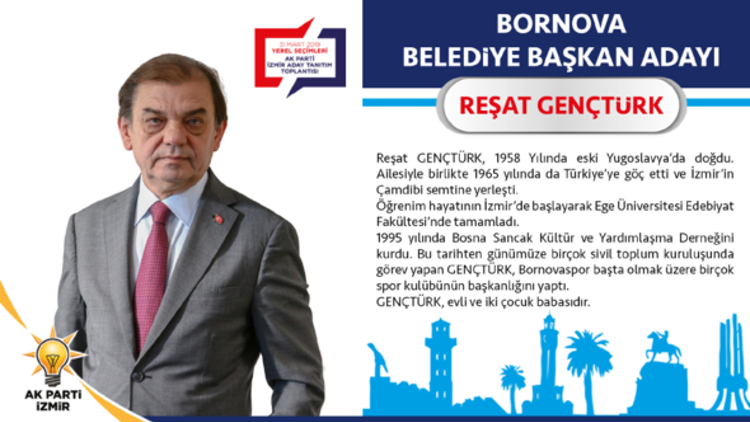 İzmir Bornova Belediye Başkan Adayı Reşat Gençtürk kimdir