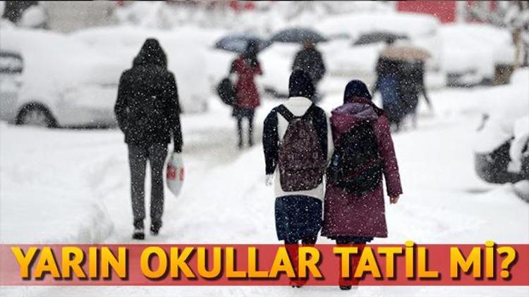 Ankarada yarın okullar tatil mi Sosyal medyada kar tatili beklentisi