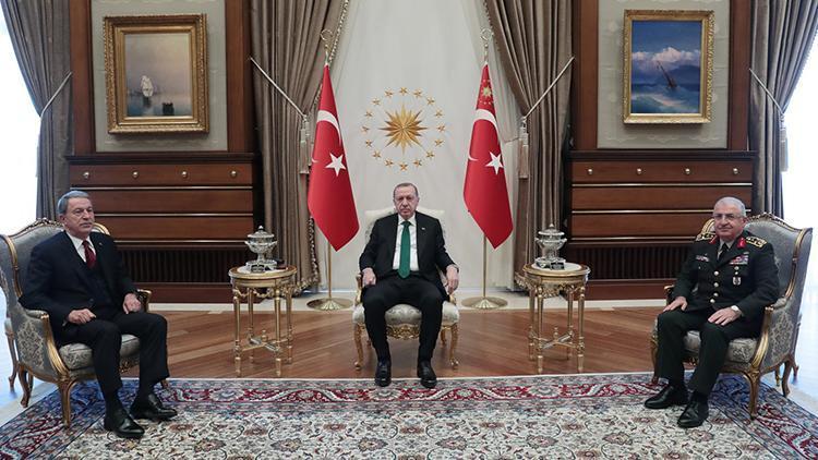 Cumhurbaşkanı Erdoğan, Akar ve Güler ile görüştü