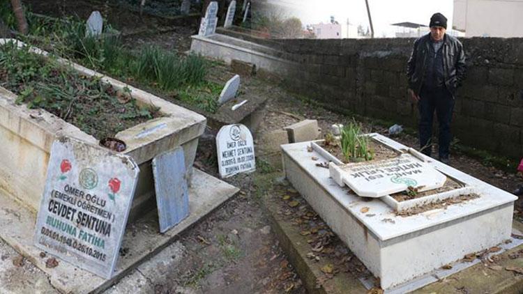 Adanada bazı mezarlar tahrip edildi