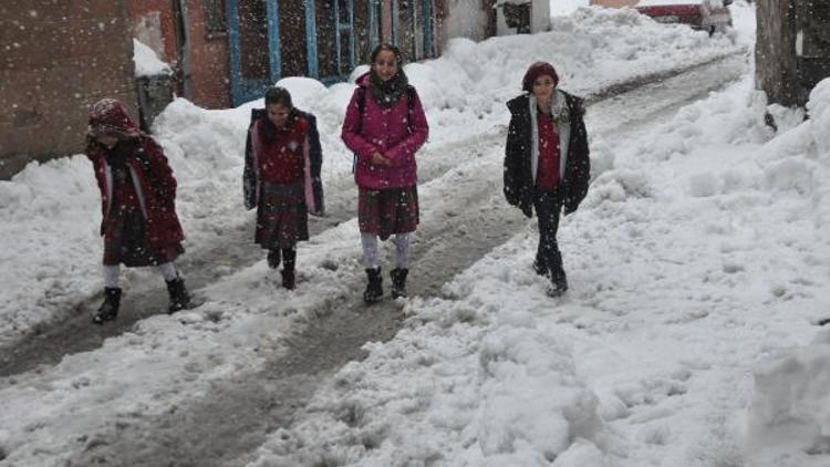 Bitlis kent merkezinde eğitime kar tatili
