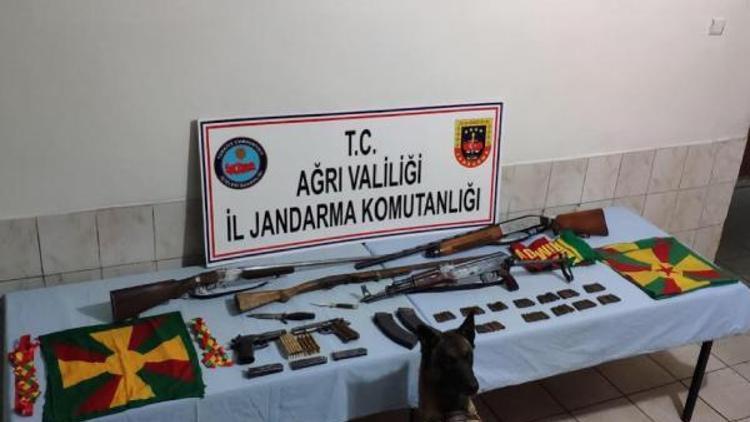 Ağrıda PKK/KCK operasyonunda silah ve mühimmat ele geçti