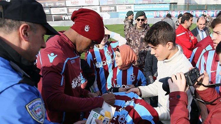 Trabzonspor antrenmanına sürpriz misafirler