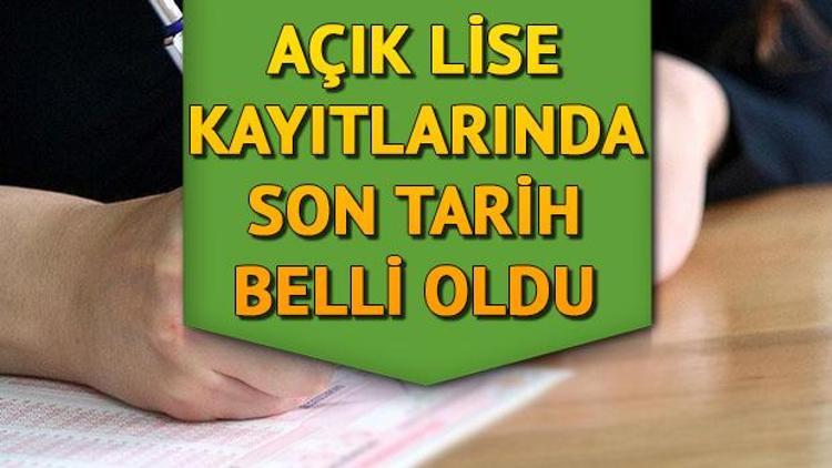 AÖL kayıt işlemleri ne zaman bitecek Açık lise kayıt yenileme ücreti ne kadar