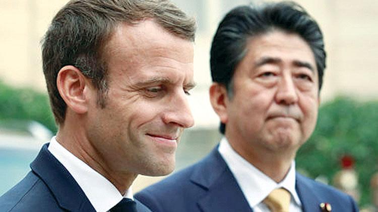 Macron’dan Abe’ye ‘Ghosn’ sitemi