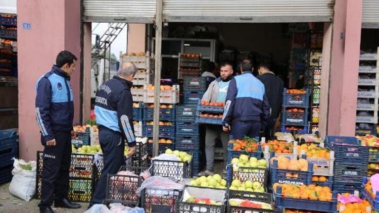 Mardinde sebze hali ve marketler denetlendi