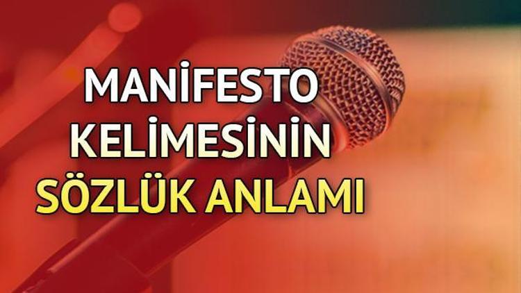 Manifesto ne demek