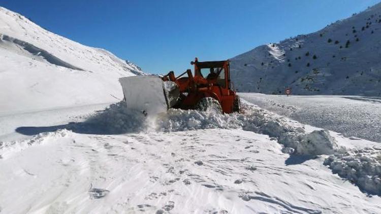 Adıyamanda 51 köyün yolu kardan kapandı