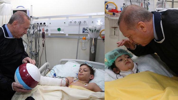 Cumhurbaşkanı Erdoğan mucize çocukları ziyaret etti