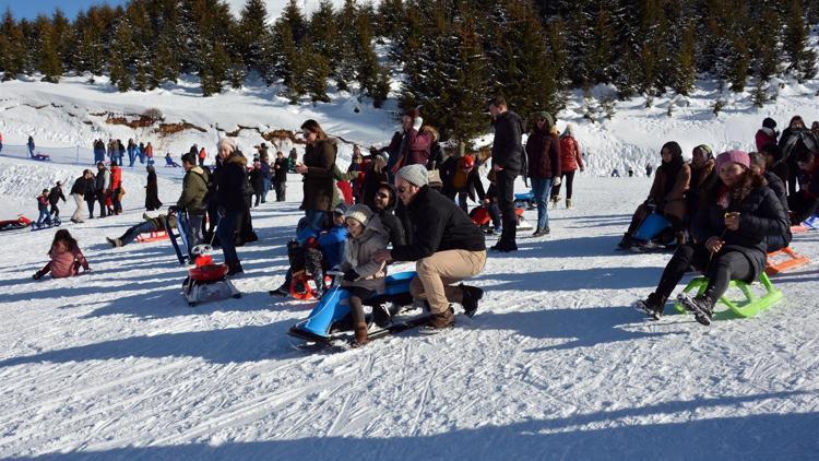 Kayak merkezi yaylanın ziyaretçi sayısını artırdı