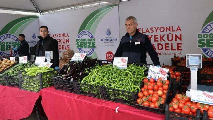 İstanbulda tanzim satışta 298 ton sebze satıldı