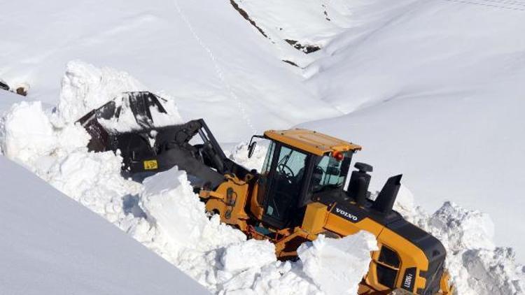 Bitliste 5 metre karla yoğun mücadele