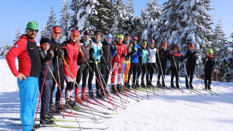 Ankaralı sporcular Ilgaz’da antrenmanda