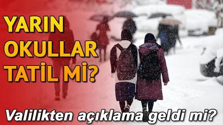 Çanakkale ve o merkezde okullar tatil...İstanbulda yarın okullar tatil olacak mı