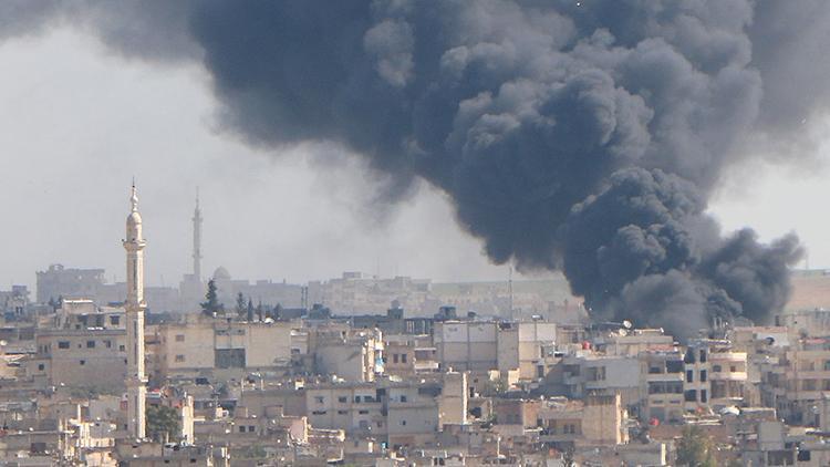 İdlibe hava ve kara saldırısı