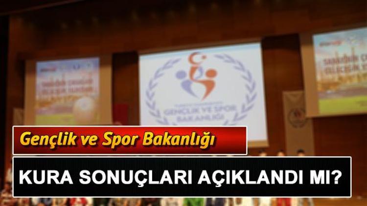 İŞKUR (GSB) Gençlik ve Spor Bakanlığı personel alımı kura çekilişi sonuçları açıklandı mı Sonuçlar nasıl öğrenilir