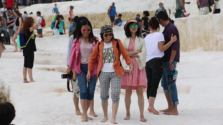 Pamukkaleye 2019un ilk iki ayında 132 bin turist