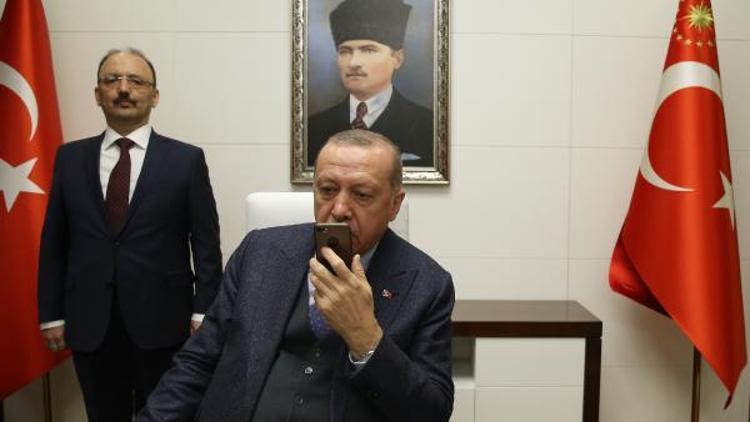 Cumhurbaşkanı Erdoğan, telefonda Mavi Vatan tatbikatına katılan askerlere hitap etti