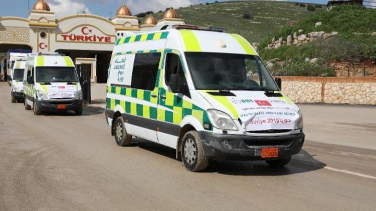 Katar’dan Suriyeye 16 ambulans desteği