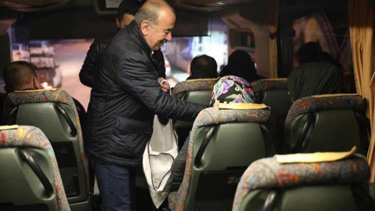 Başkan Türkyılmaz, işçileri işe uğurladı