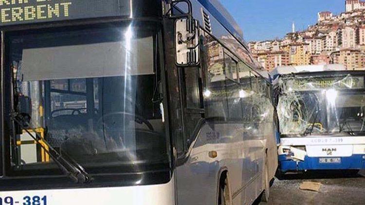 Ankarada halk otobüsleri çarpıştı