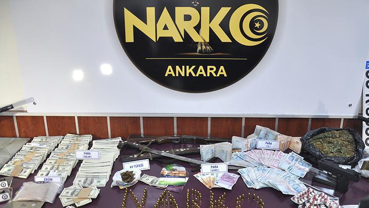Ankarada uyuşturucu operasyonunda FETÖ CDsi ve 1 dolar ele geçirildi