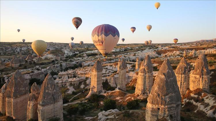 Kapadokyayı bir ayda 128 bin 955 turist ziyaret etti