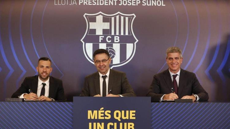 Jordi Alba, Barcelona ile sözleşme yeniledi Fesih bedeli ise...