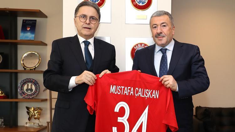 Mustafa Çalışkandan TFF Başkanı Hüsnü Güreliye ziyaret