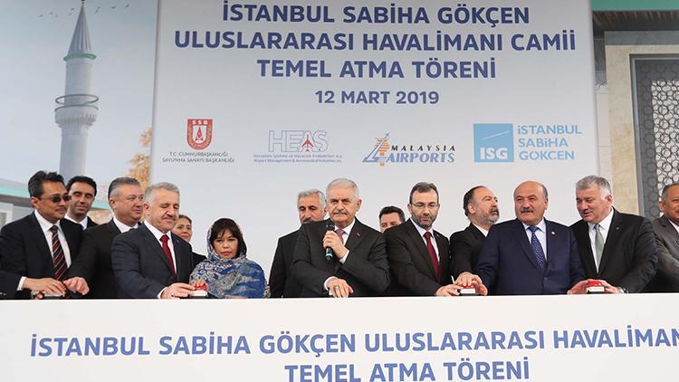 Binali Yıldırım, Sabiha Gökçen Havalimanı camisinin temelini attı