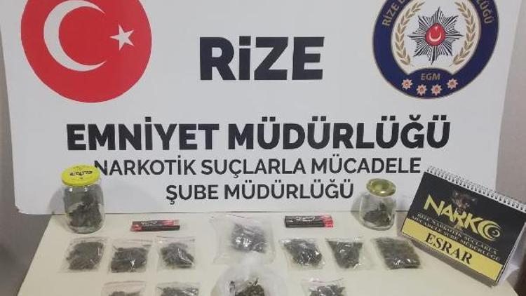 Rizede uyuşturucu operasyonu