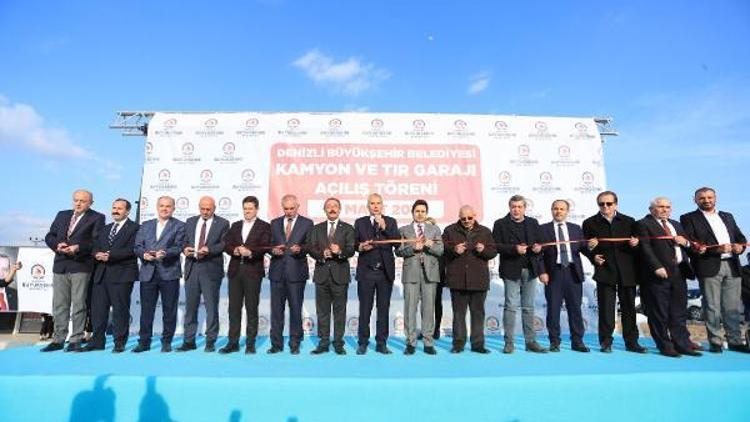 Denizli Büyükşehir Belediyesi Kamyon ve Tır Garajı törenle hizmete açıldı
