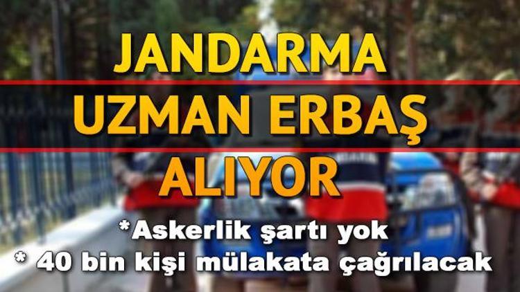 Jandarma Genel Komutanlığı 22 bin uzman erbaş alımı yapacak Başvuru şartları neler