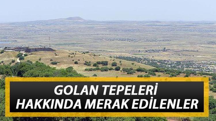 Golan Tepeleri nerede