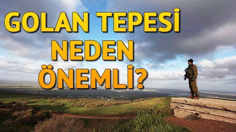 Golan Tepeleri neden önemli Haritada Golan tepeleri nerede