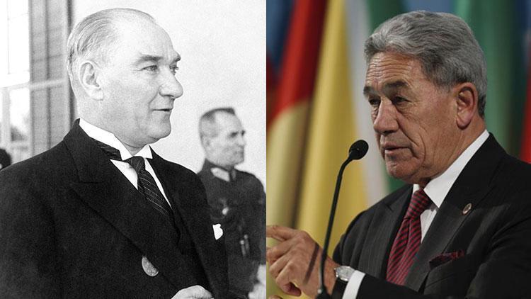 Son dakika... Yeni Zelanda Dışişleri Bakanı Winston Peterstan Atatürk mesajı
