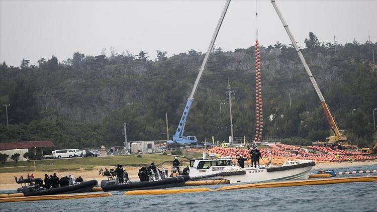 Okinawa Adasında ABD üssünün inşasına başlandı