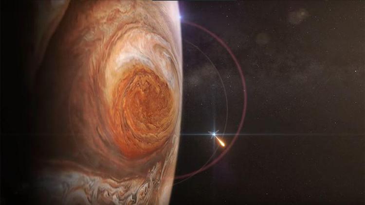 Juno uydusu Jüpiterin Büyük Kırmızı Lekesini fotoğrafladı