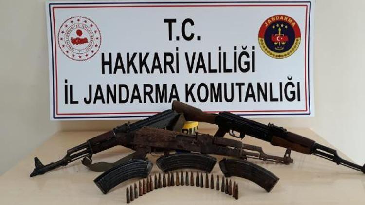 Yüksekovada PKKnın silah ve mühimmatı ele geçirildi