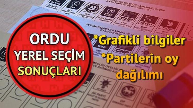 Grafikler ve oy oranları ile Ordu seçim sonuçları Hurriyet.com.trde