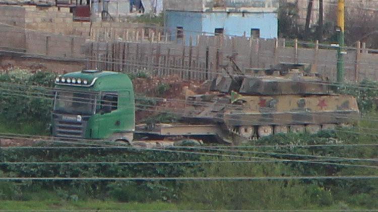 Teröristlerin zırhlı aracı Nusaybinden böyle görüntülendi